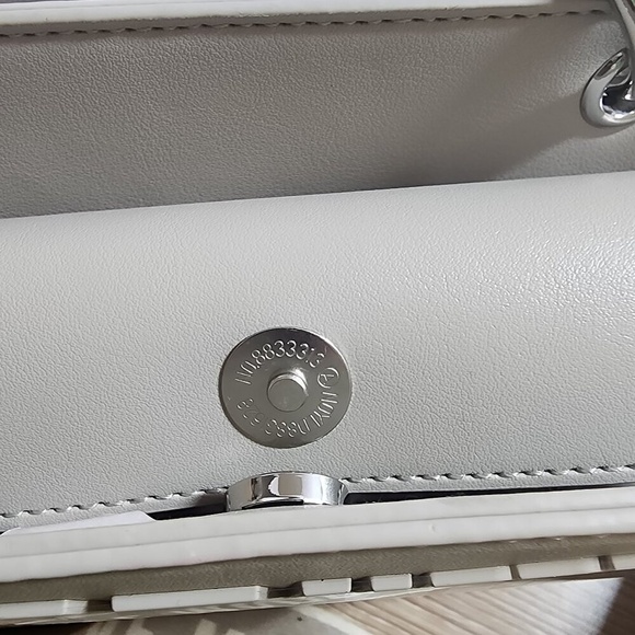 Steve Madden Bevie Cross Body Bag/Clutch w/ Air Pod Case Pouch Pumice - Picture 10 of 12